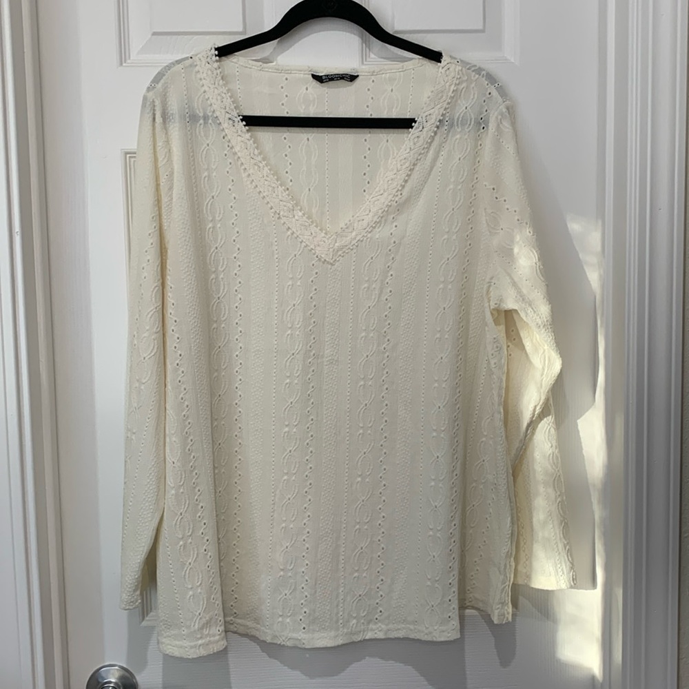 BloomChic Eyelet Top
